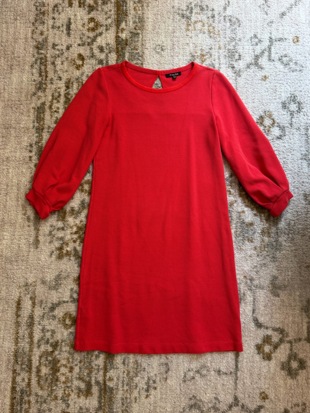 Massimo Dutti Cocktail Cotton Dress 3/4 Sleeve